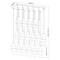 Z-Lite Cayden Linear Chandelier, 17-Light, 18in W x 42in L x 16.75in H, Matte Black/Clear + Etched Opal 1946P-17L-MB - alternate 8
